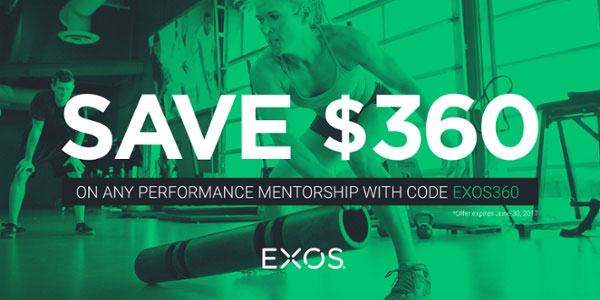 exos performance mentorship code